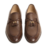 Premium Brown Leather Tassel Loafers