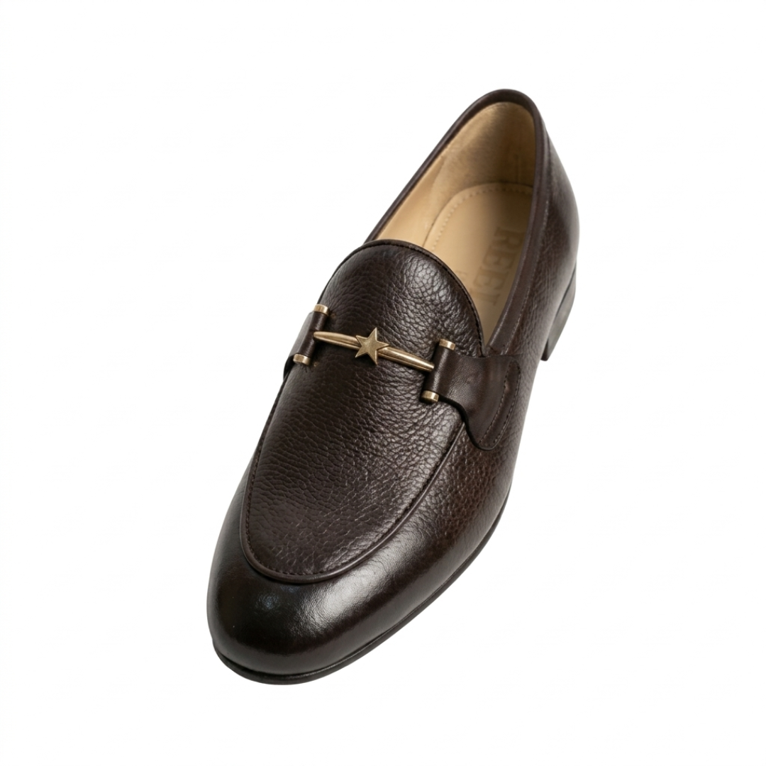 Untitled design (17) Dark Brown Leather Loafers - Image 1