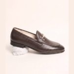 Metal Accent Leather Loafers - Image 2