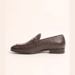Metal Accent Leather Loafers - Image 3