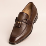 Brown Tassel Leather Loafers - Image 2