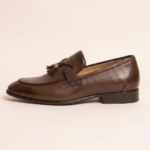 Brown Tassel Leather Loafers - Image 3