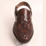 Handwoven Brown Leather Sandals - Image 4