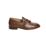 Premium Brown Leather Tassel Loafers - Image 4